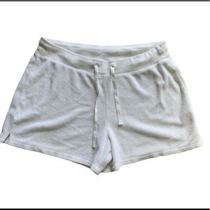 ✶ ✶ Y2K WHITE TERRY CLOTH SHORTS ✶